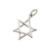 14k Gold Scrawled Star of David Pendant