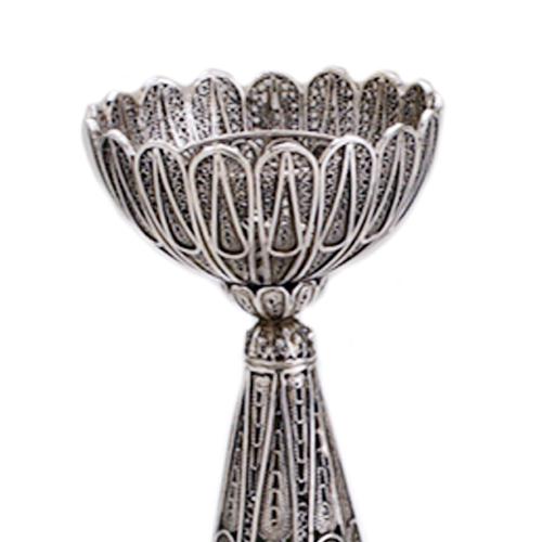 Sterling Silver Teardrop Filigree Candle Sticks