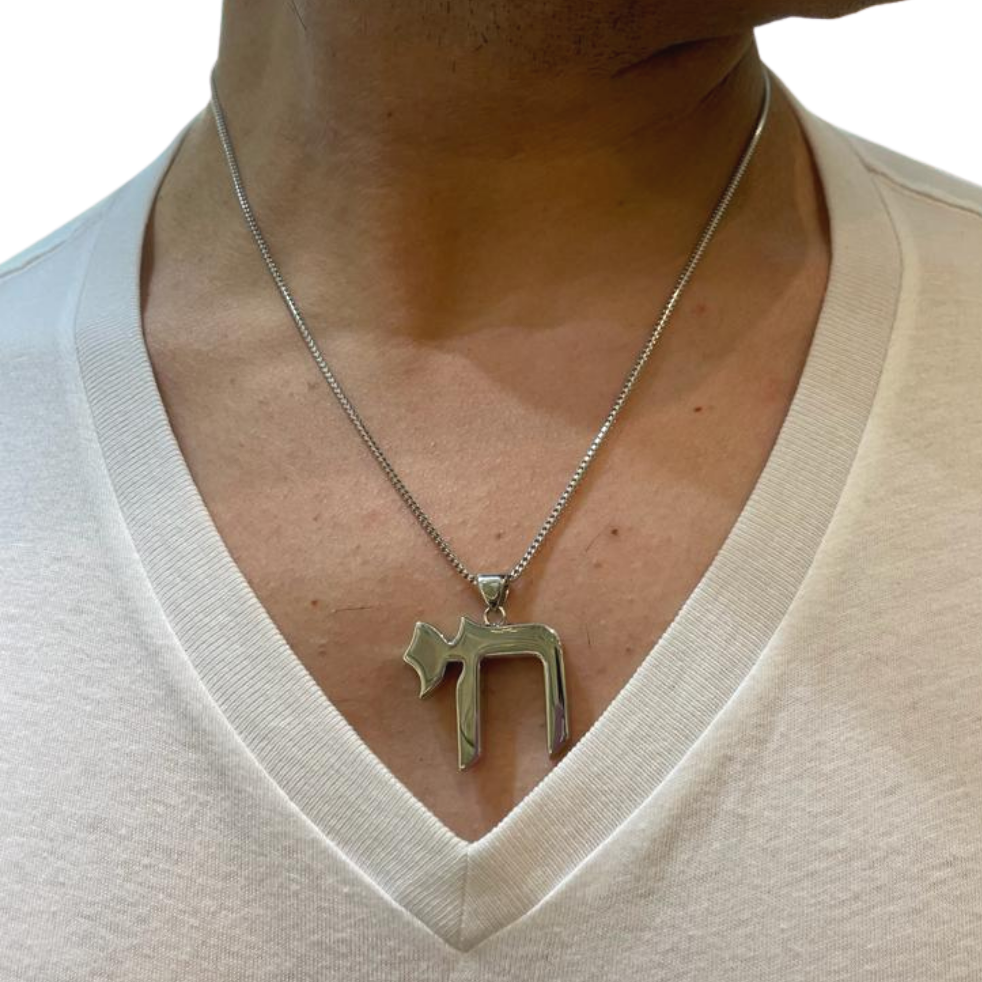 Chai Pendant - Modern Design in 14k Gold