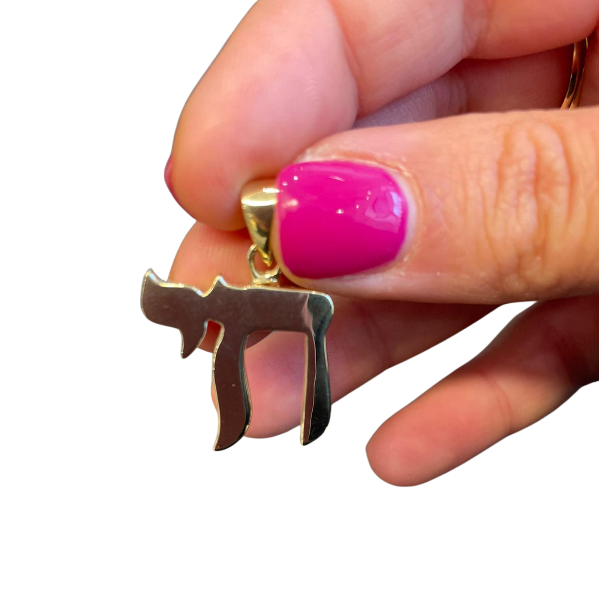 14k Gold Classic Chai Pendant