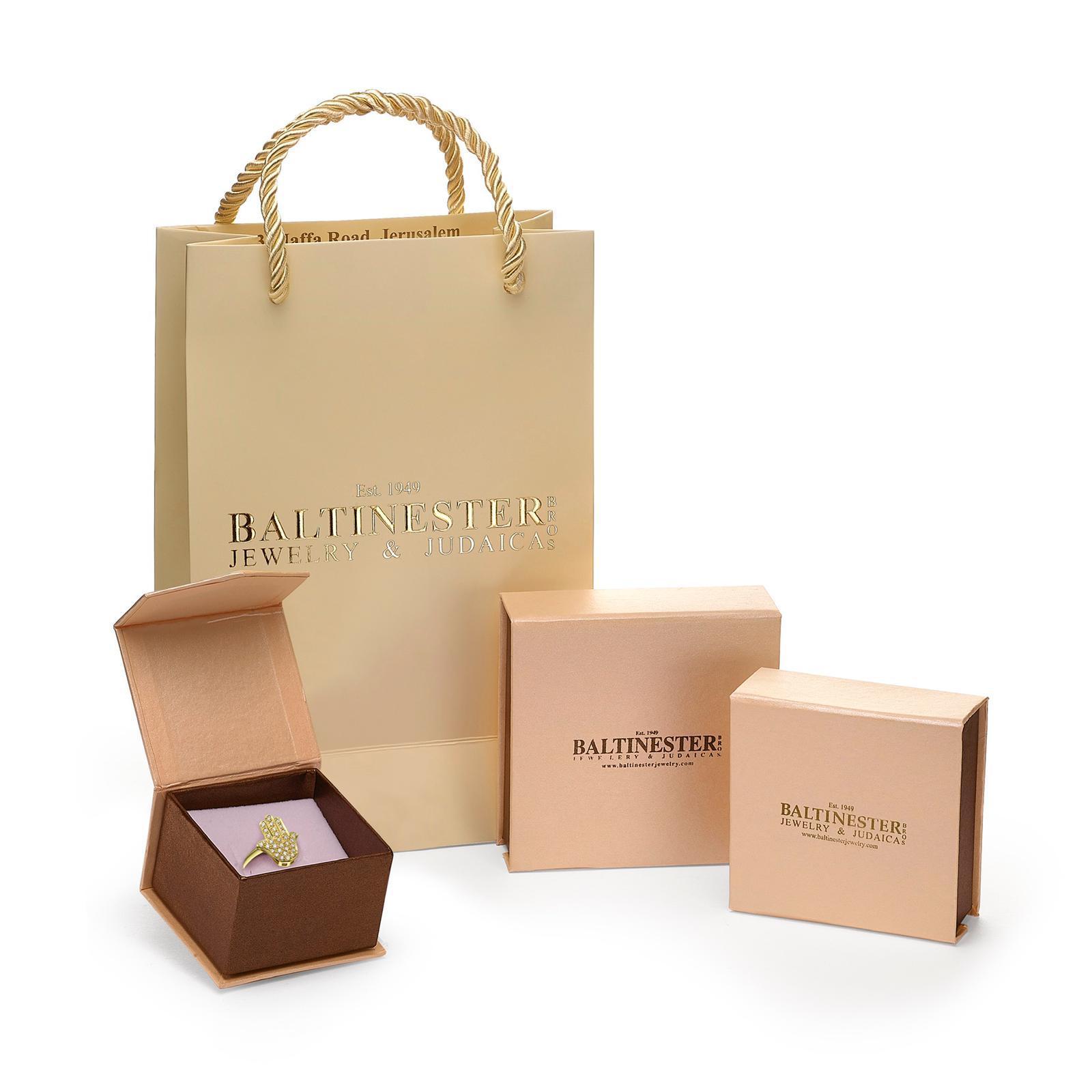 Star of David ring - 14K Yellow &amp; White Gold Blue Enamel Diamond Ring with Star of David &amp; Western Wall