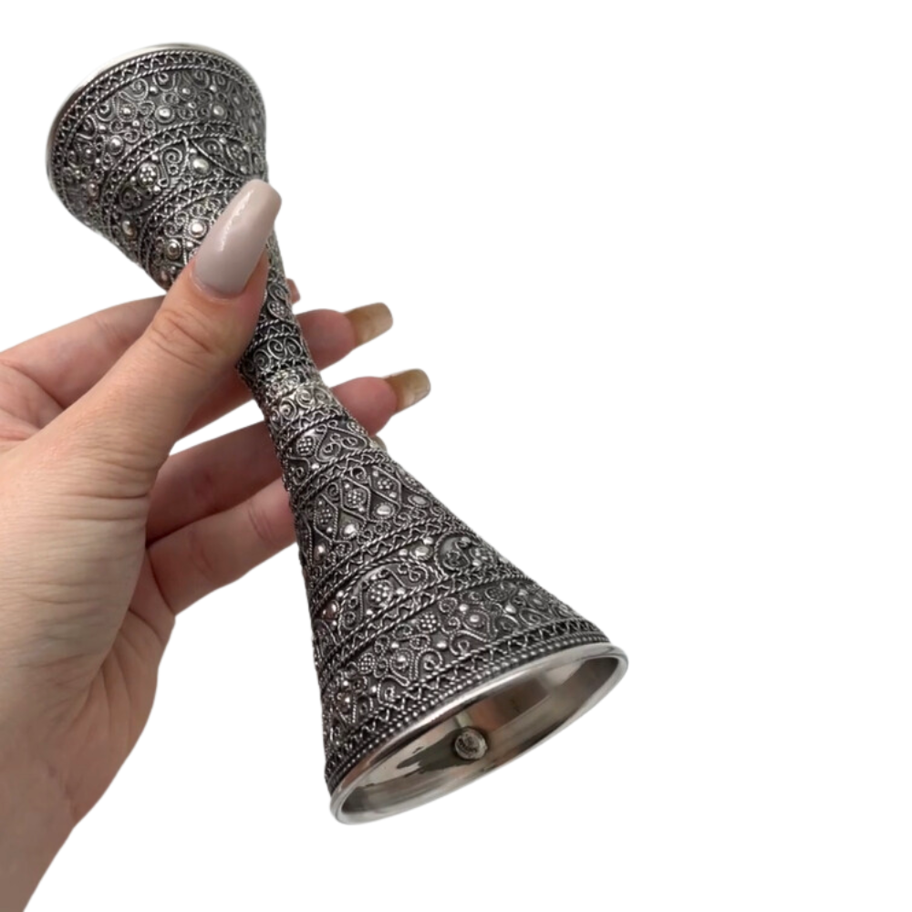 Beautiful Full Filigree Silver Candlesticks