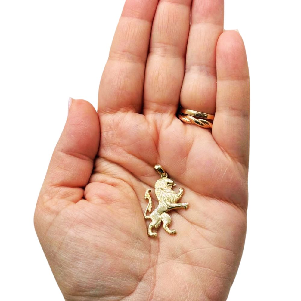 14K Gold Lion of Judah Pendant Jewish Heritage & Biblical Charm