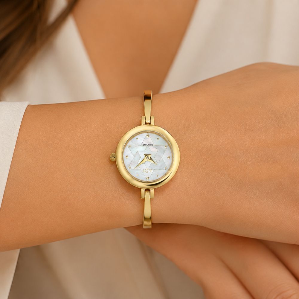 Star of David Women's Watch Stainless Steel Silver or Gold