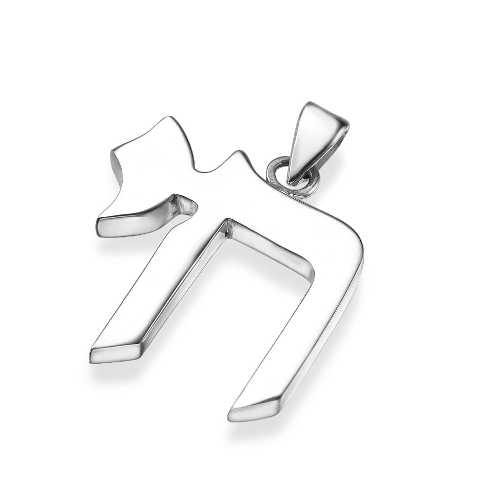 Chai Pendant - Modern Design in 14k Gold