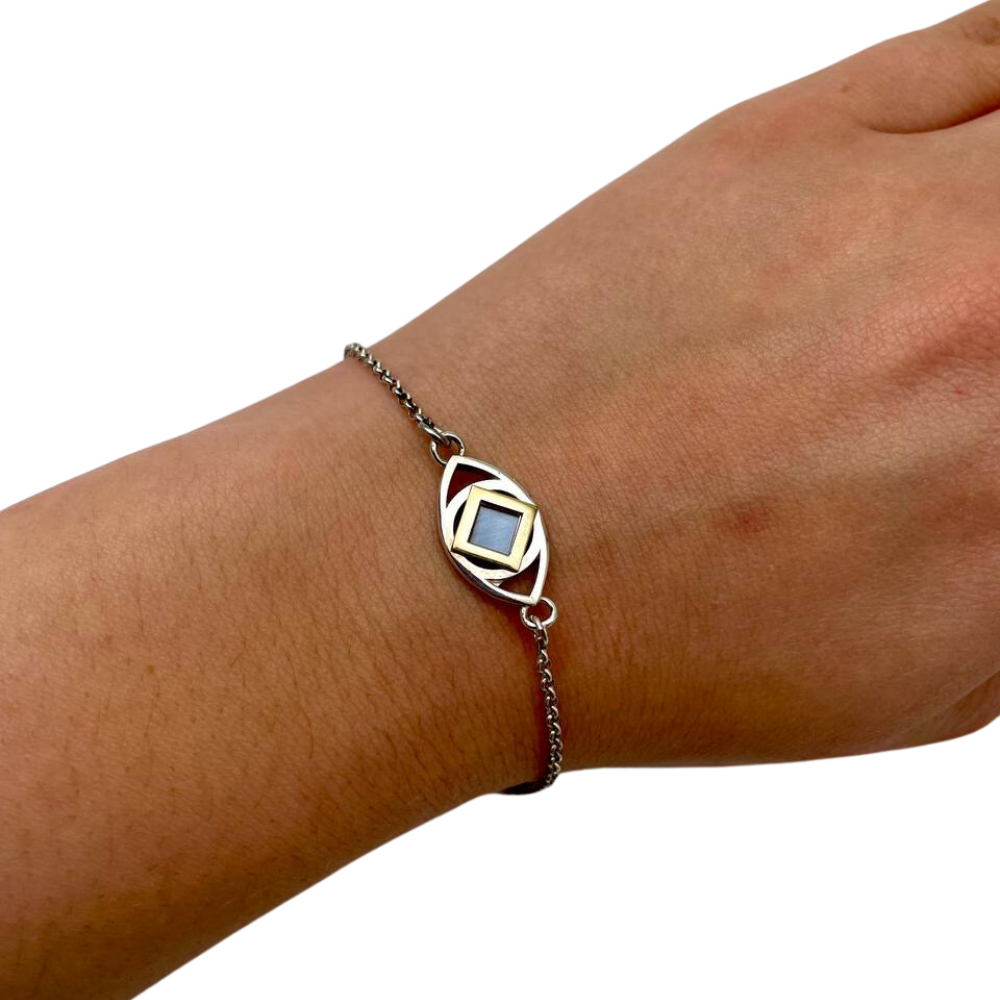 Evil Eye Bracelet with Nano Bible