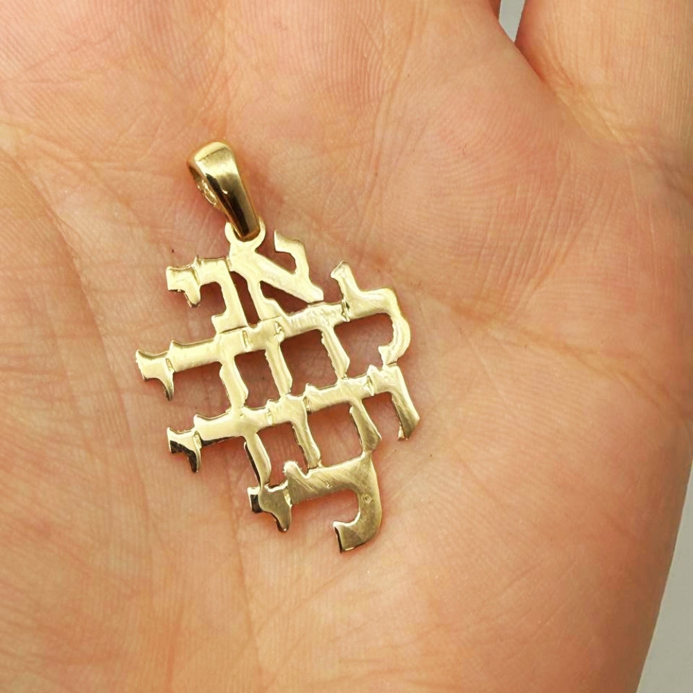 14K Gold Ani L'dodi Pendant