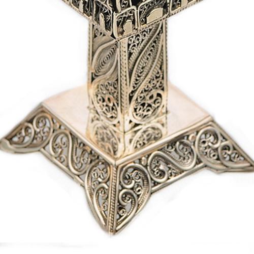 Kiddush Cup - Jerusalem Filigree Lapis Lazuli Silver