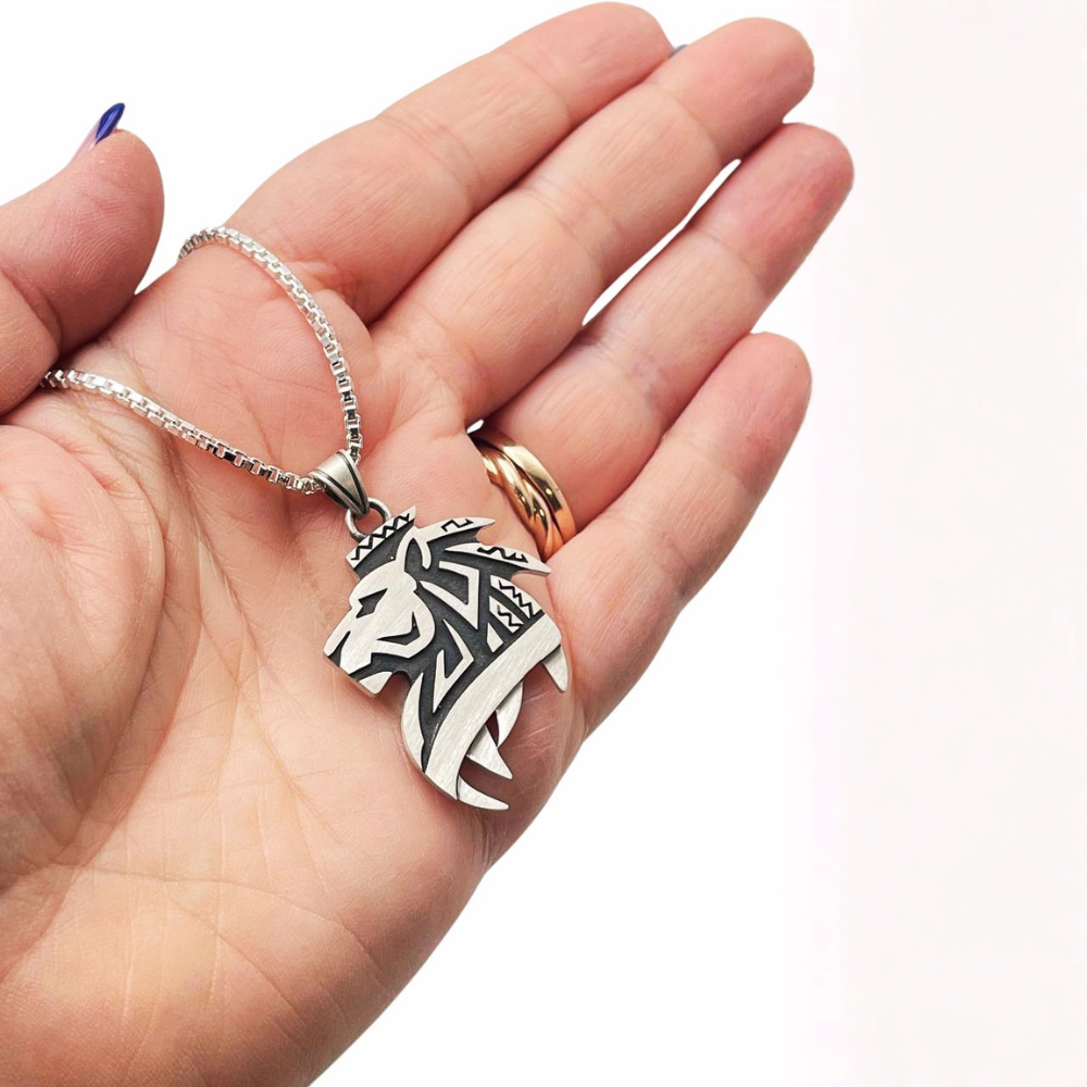 Lion of Judah Pendant in Sterling Silver