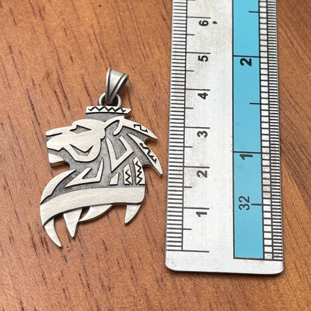 Lion of Judah Pendant in Sterling Silver