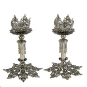 Ornate Sterling Silver Candlesticks