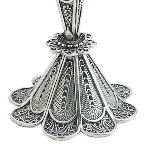 Sterling Silver Small Filigree Candle Holders