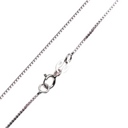 925 Sterling Silver Box Chain 1.2mm 16-24''