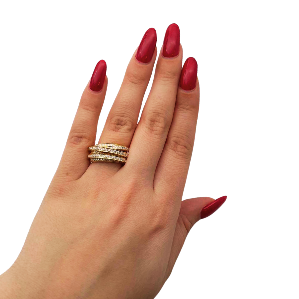 Gates of Jerusalem Ring in 18K Gold with 1.03 CT Diamonds