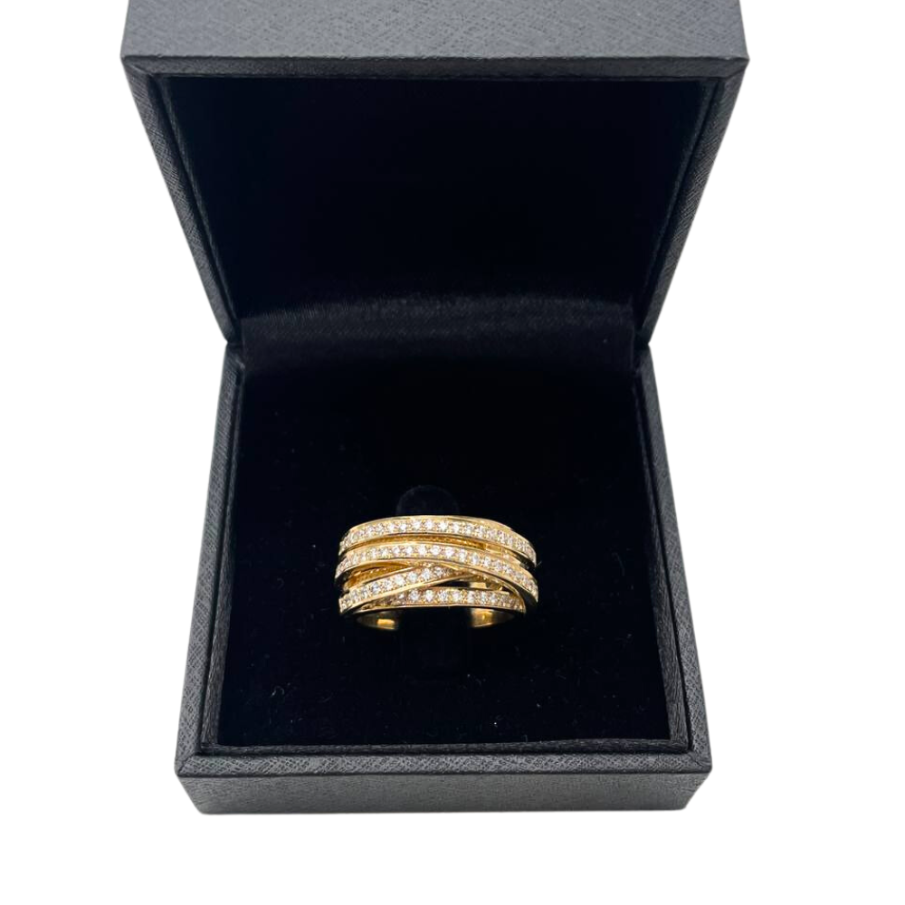 Gates of Jerusalem Ring in 18K Gold with 1.03 CT Diamonds