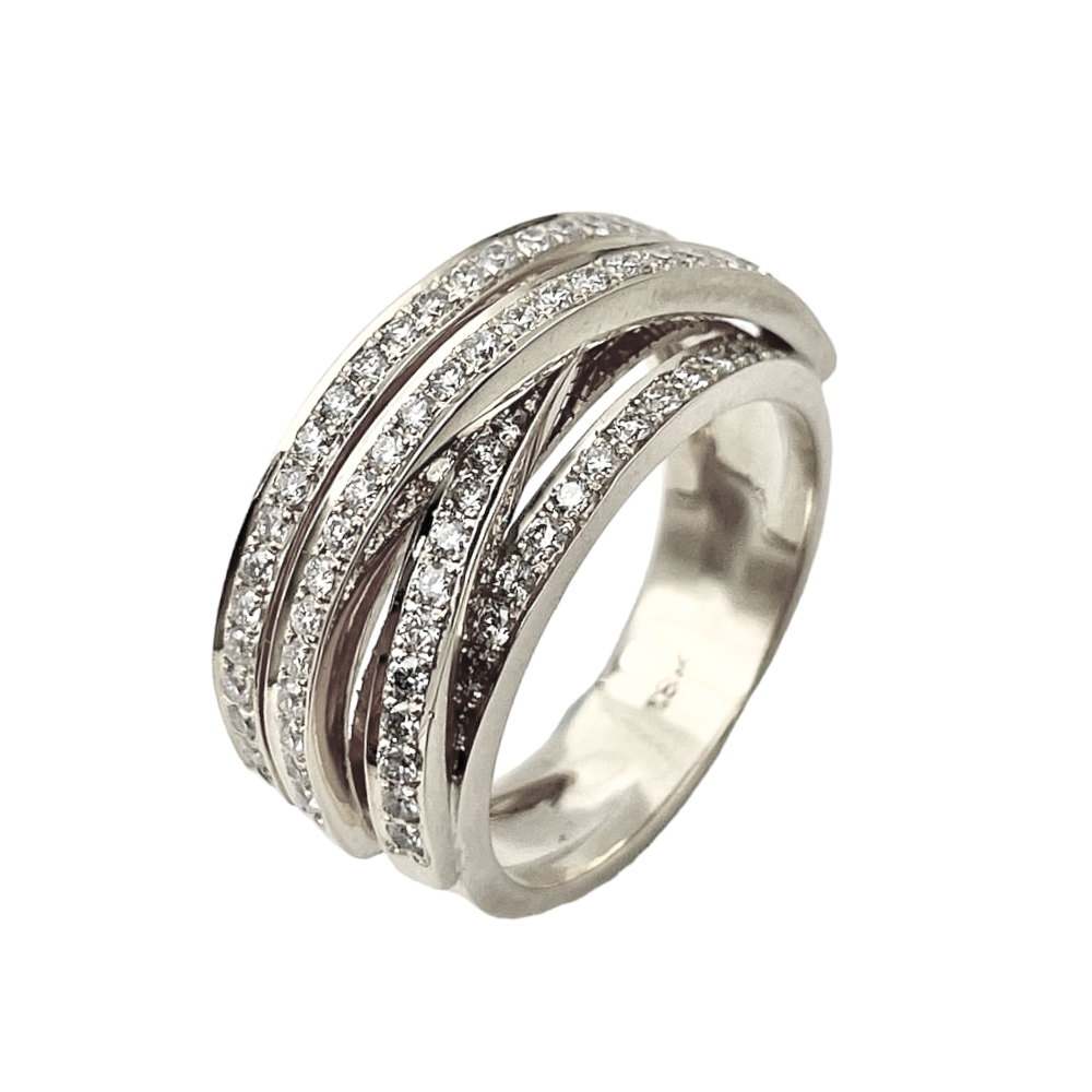 Gates of Jerusalem Ring in 18K Gold with 1.03 CT Diamonds