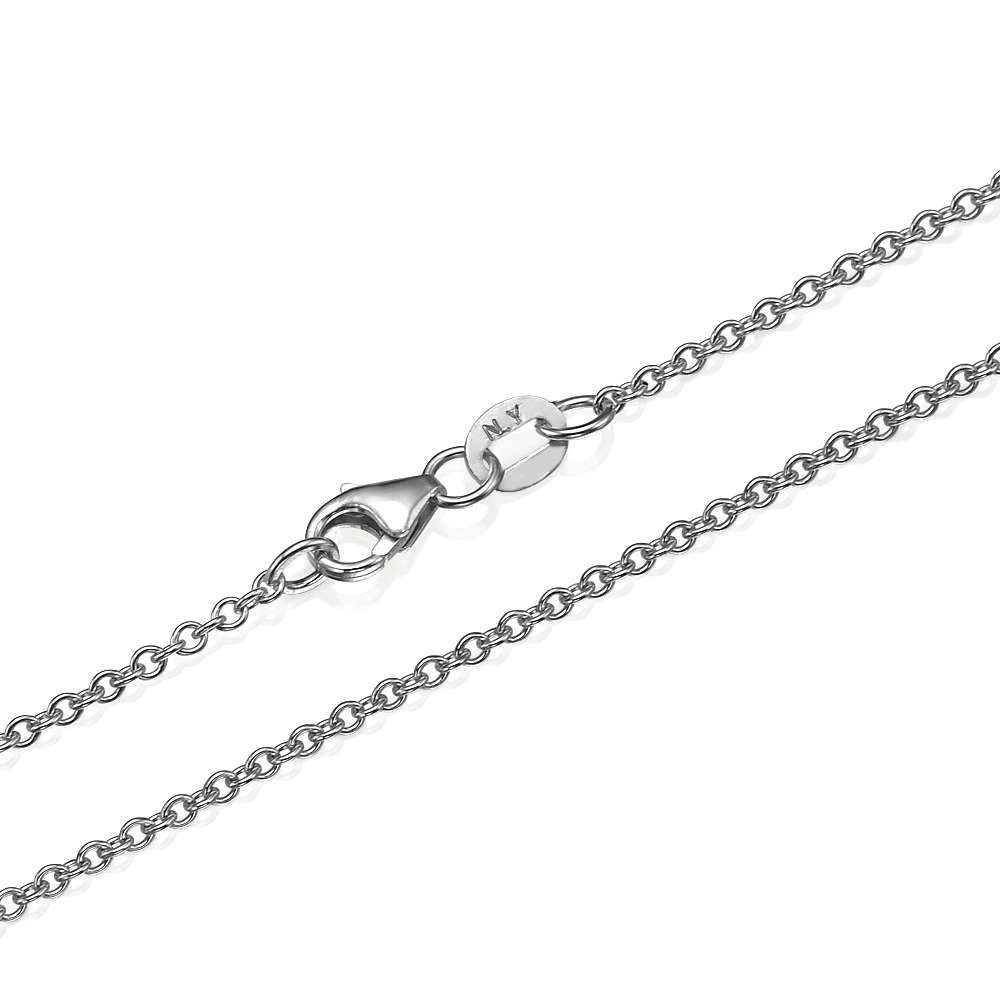 Rolo Link Chain in 14k White Gold 1.5mm 16-24"