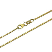 14k Yellow Gold Chain Franco 1.1mm 16-28"