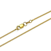 14k Yellow Gold Chain Spiga 1.1mm 16-24"