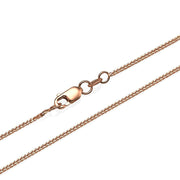 14k Rose Gold Chain Spiga 1.1mm 16-24"