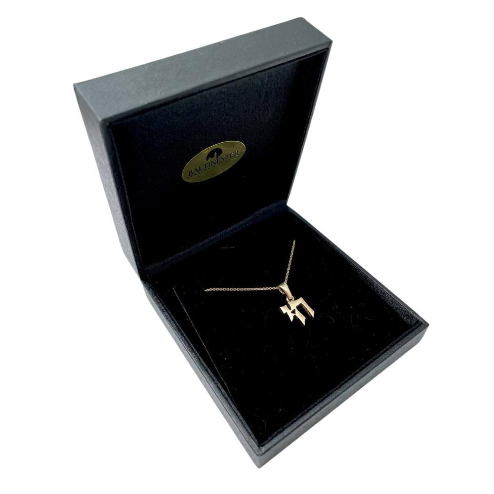 14k Gold Small Biblical Chai Pendant