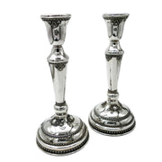Silver Candlesticks - Tall Sterling Filigree - Set of 2
