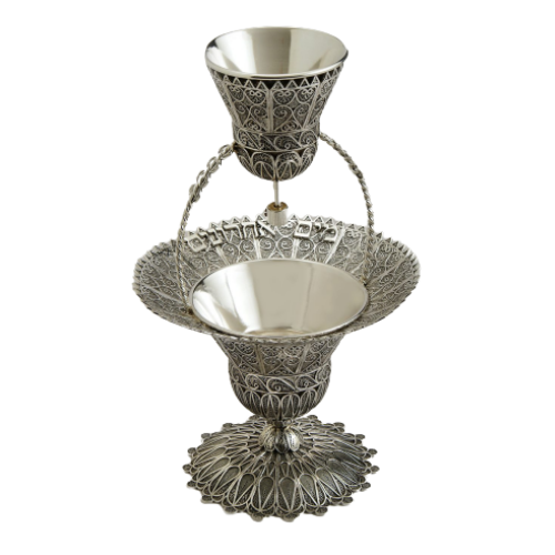 Sterling Silver Filigree Mayim Achronim