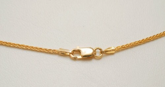 14k Gold Roman Glass Filigree Heart Necklace