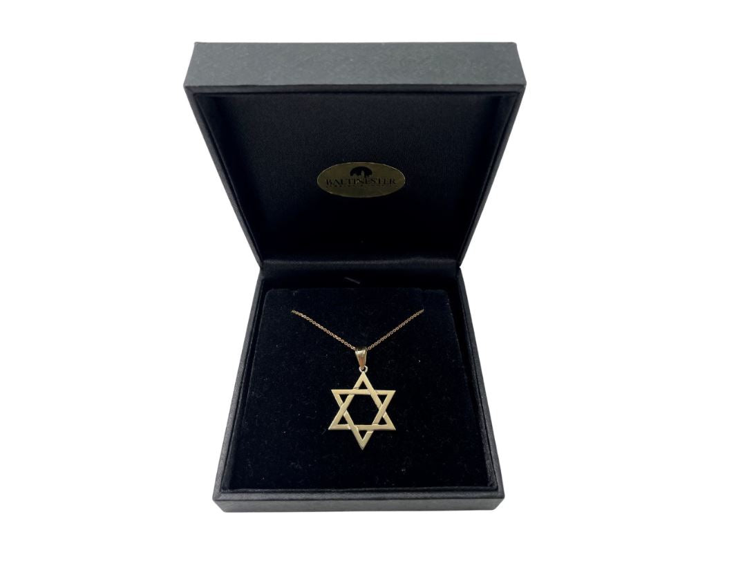 14K Gold Classic Star of David Pendant