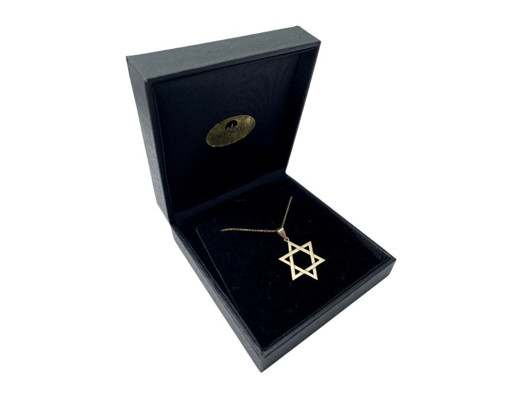 14K Gold Classic Star of David Pendant