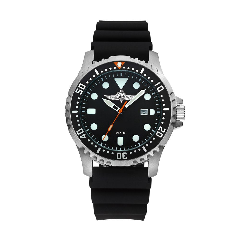 Military Paratrooper Watch 200M Waterproof Quartz Tactical Watch with Luminous Dial