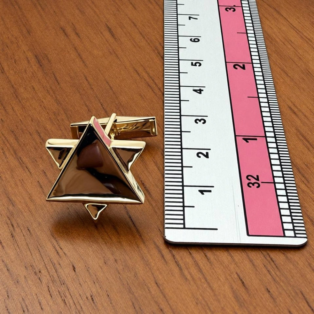 14k Gold Star of David Cufflinks