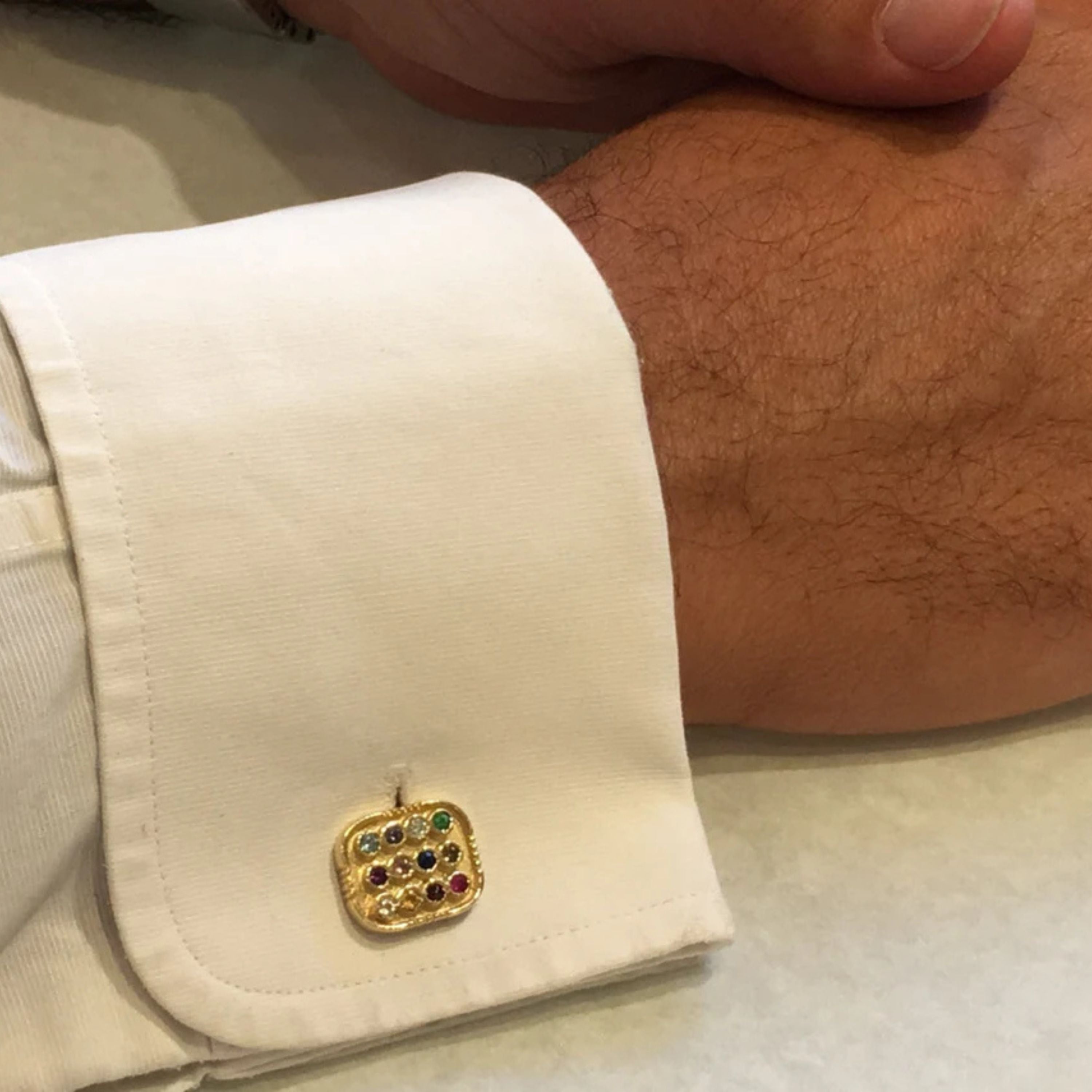 Hoshen Cufflinks in 14k Gold