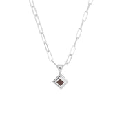 Paperclip Chain Jewish Nano Bible Necklace in 925 Sterling Silver