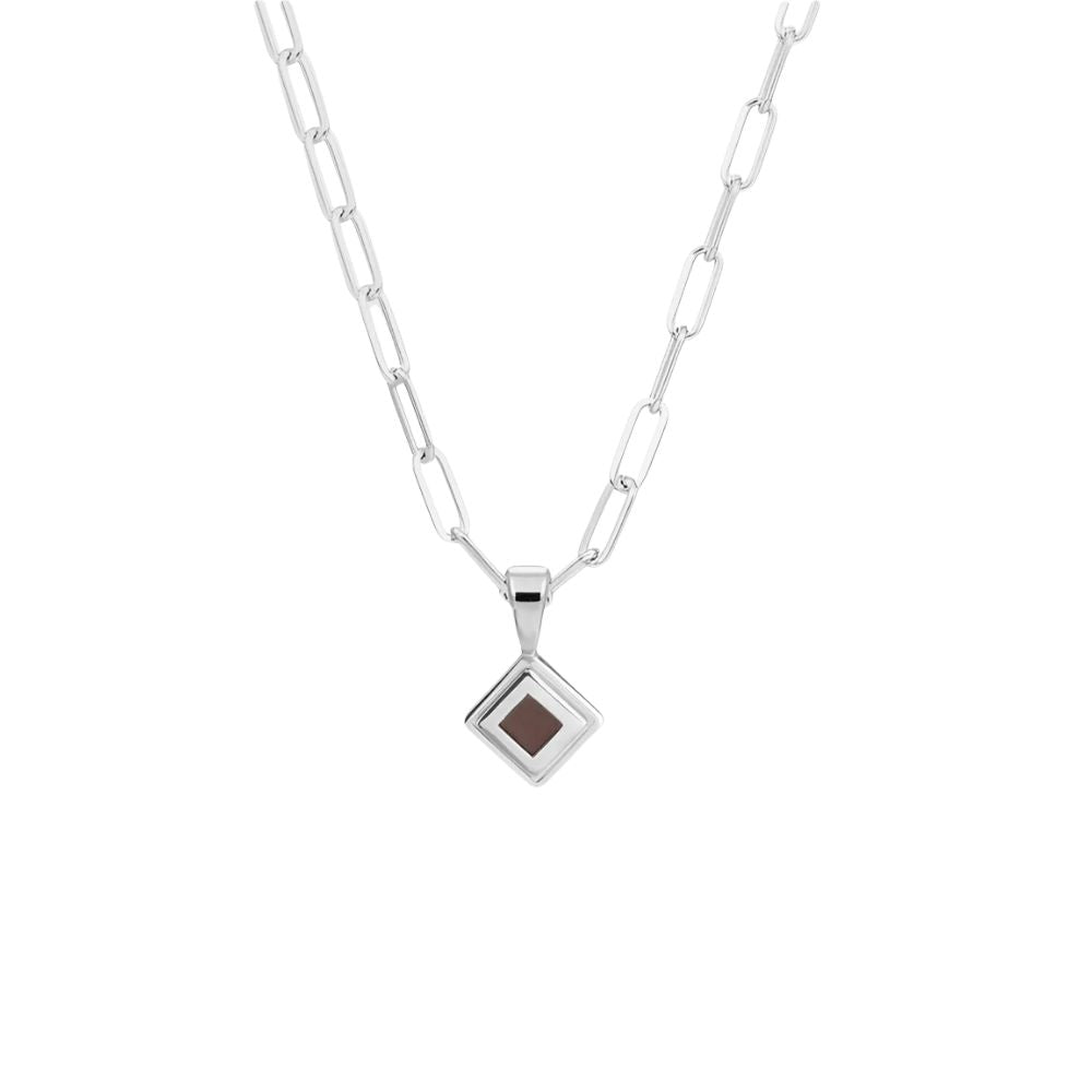 Paperclip Chain Jewish Nano Bible Necklace in 925 Sterling Silver