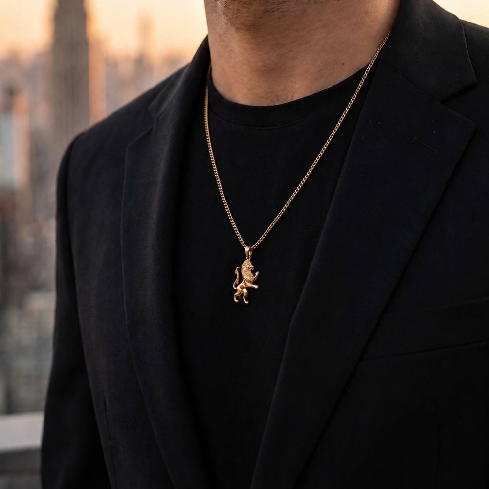 14K Gold Lion of Judah Pendant Jewish Heritage & Biblical Charm