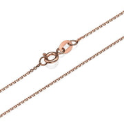 Anchor Link Gold Chain in 14k Rose Gold 1.1mm 16-24"