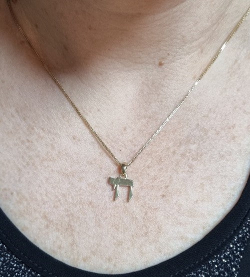 Chai Pendant - Small in 14K Gold