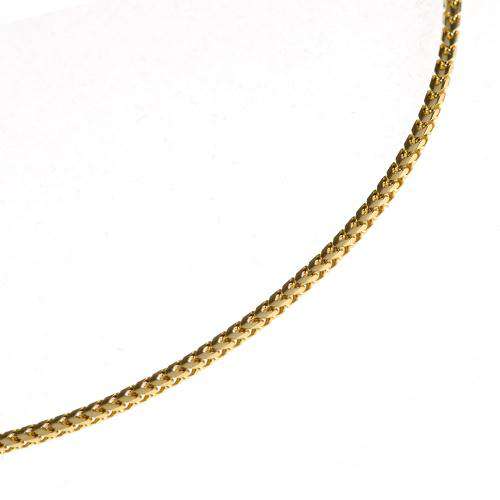 14k Yellow Gold Chain Franco 1.1mm 16-28"