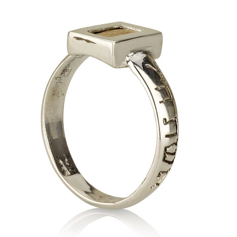 Kabbalah Woman of Valour Ring in 14K Gold and Silver
