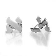 AB Cufflinks in Sterling Silver