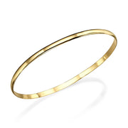 Smooth 14k Gold Moroccan Bangle Bracelet