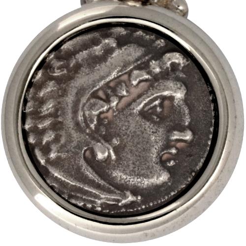 Alexander The Great Coin Pendant in Silver