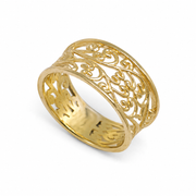 14K Gold Yemenite Filigree Ring