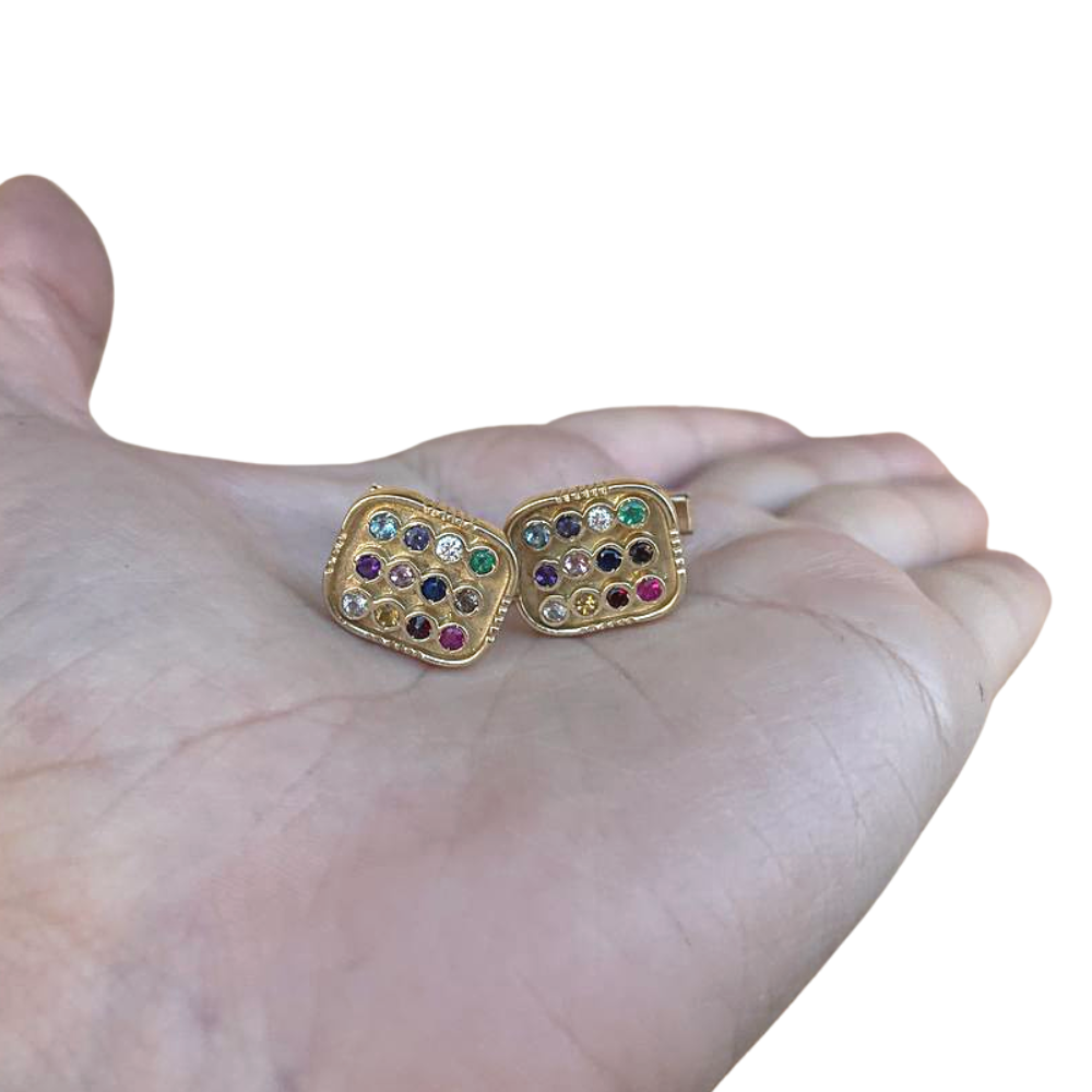 Hoshen Cufflinks in 14k Gold