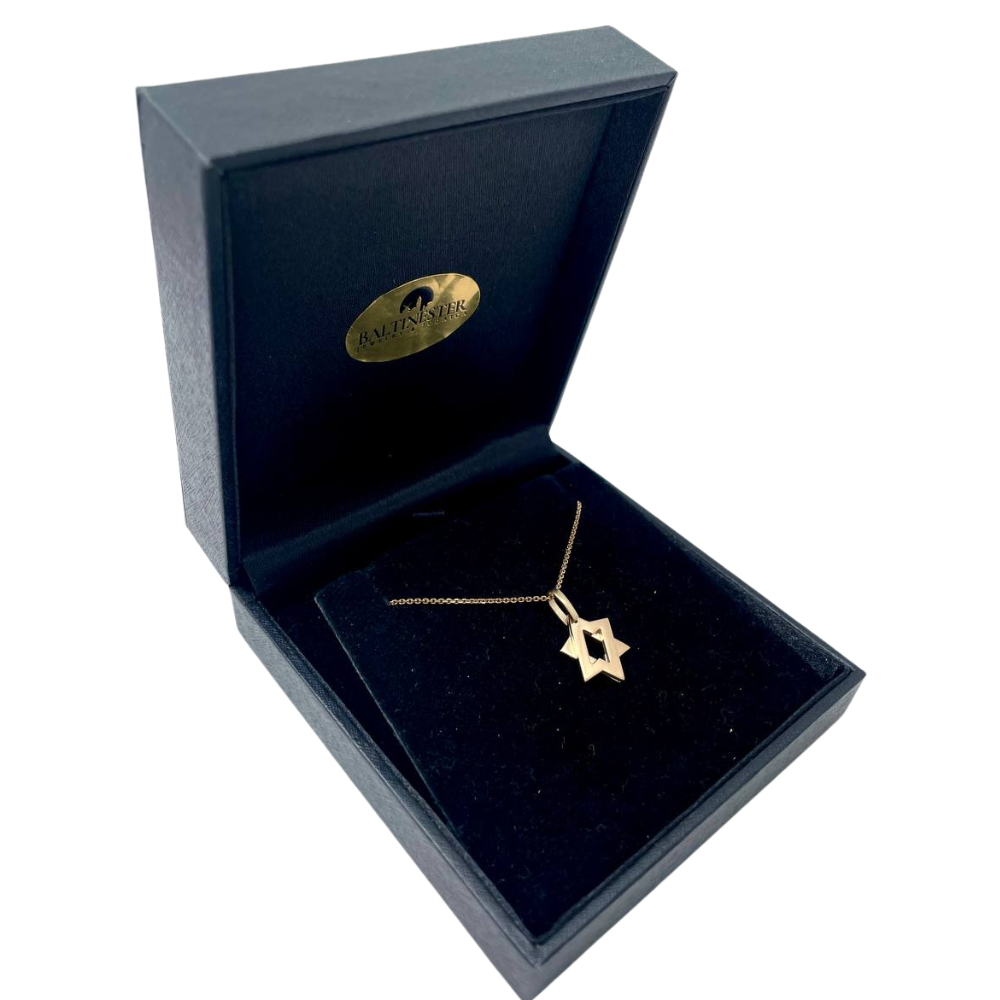 Star of David Moveable Pendant in 14K Gold - Small