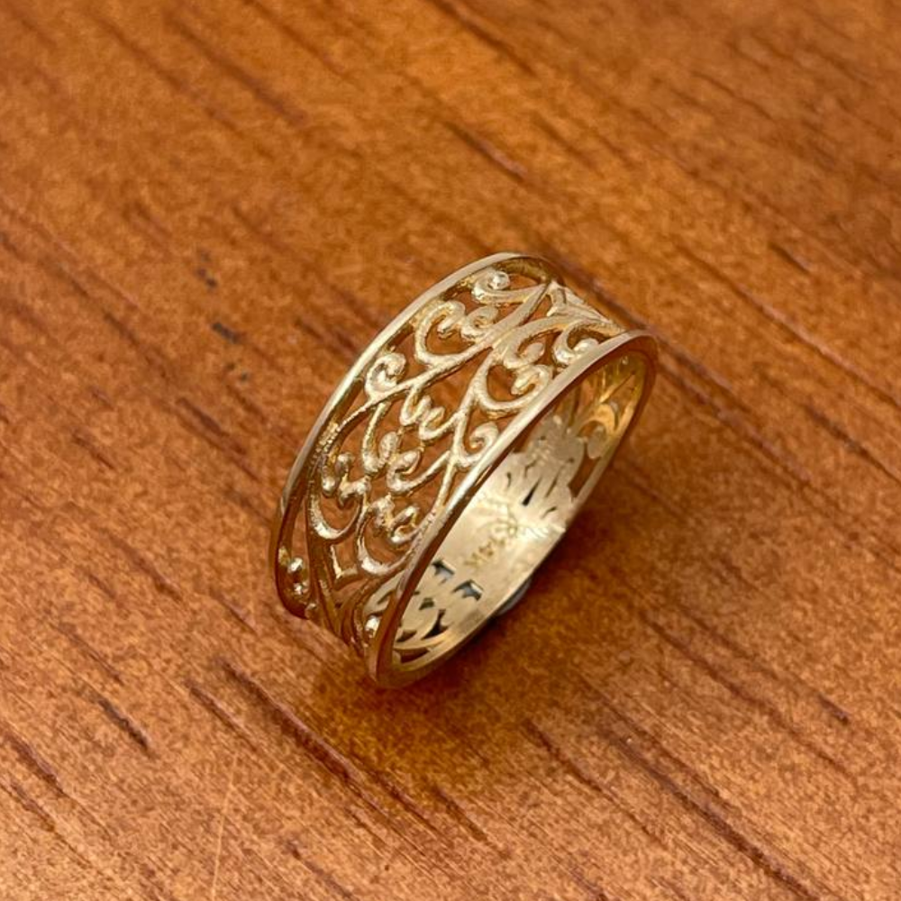 14K Gold Yemenite Filigree Ring