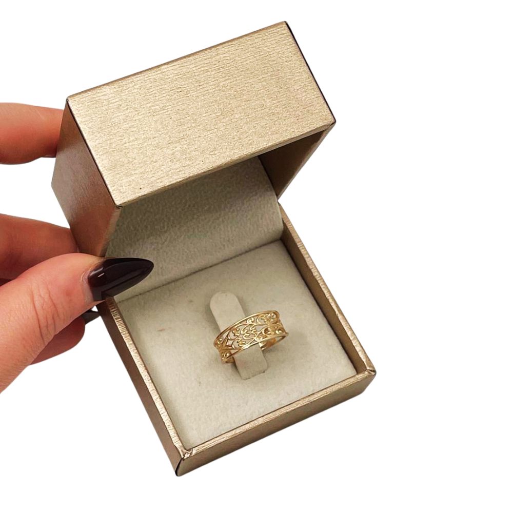 14K Gold Yemenite Filigree Ring