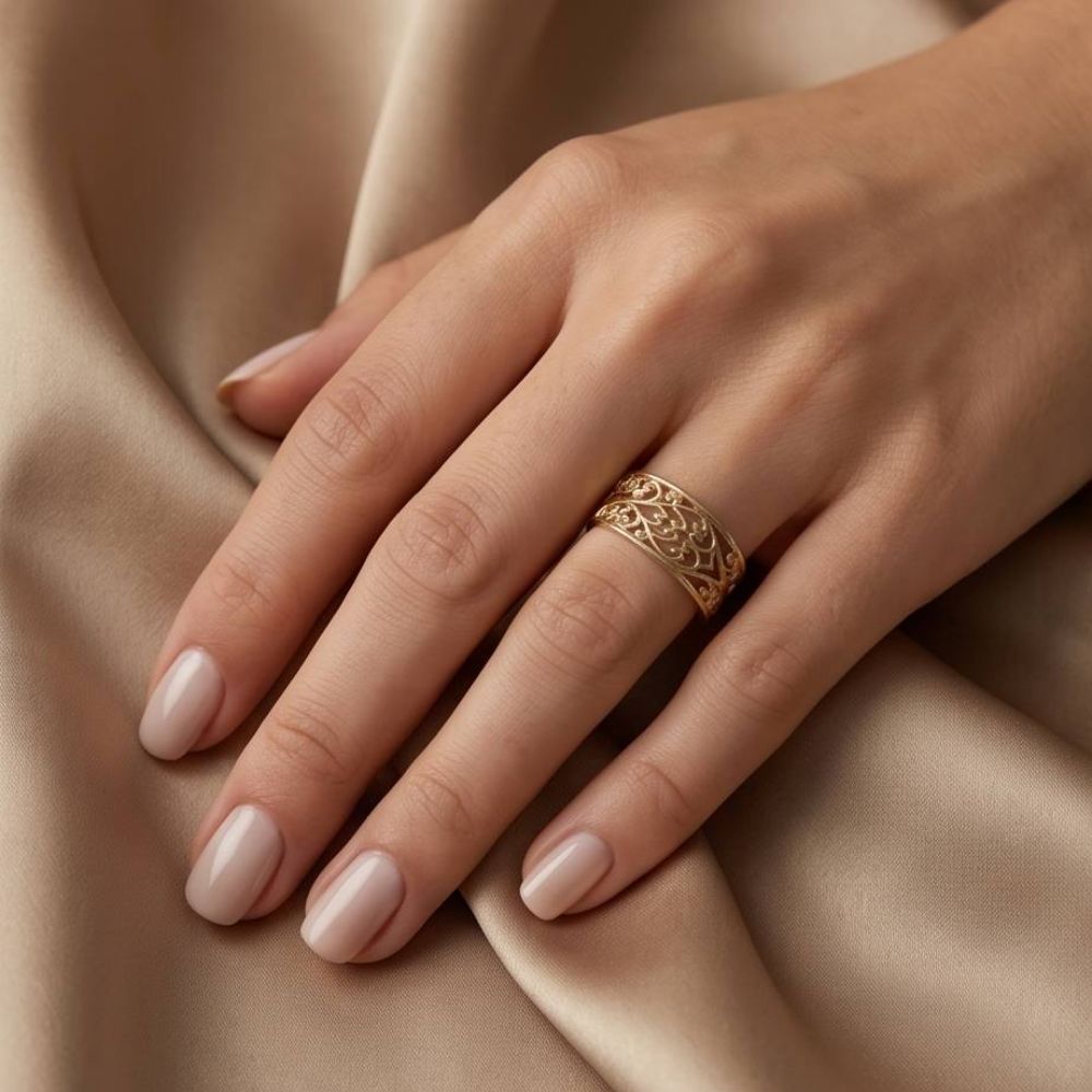14K Gold Yemenite Filigree Ring