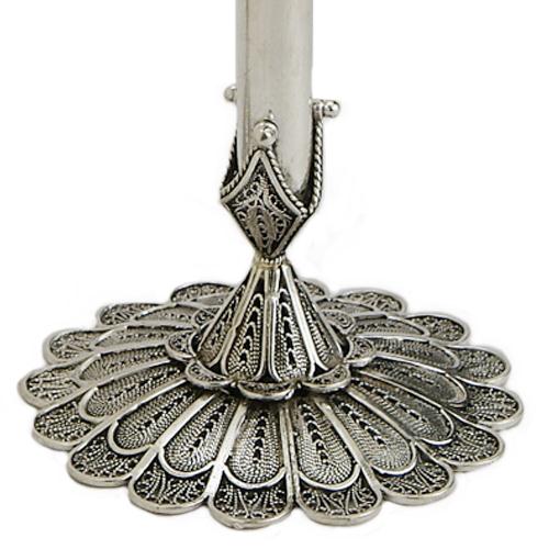 Sterling Silver Filigree Elegant Candle Holders